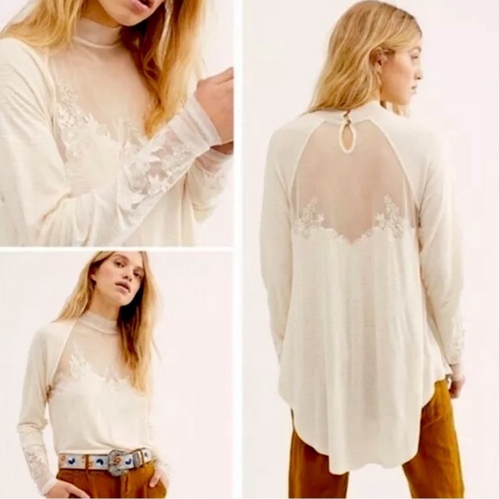 Free People | Saheli Embroidered Long Sleeve Boho Top